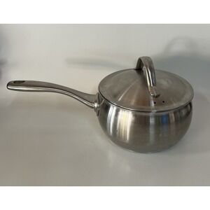 Wedgwood Everyday Stainless Steel Saucer Pan 1.5 Liter With Lid.